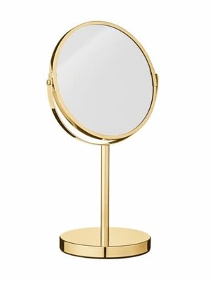 Mirror Milde. Search no further! With its elegant and classic shape and golden color, the Milde mirror fits in both bed a...