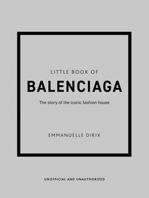 Book Little Book of Balenciaga. The godfather of conceptual design, a master of form, a true fashion game changer - these...