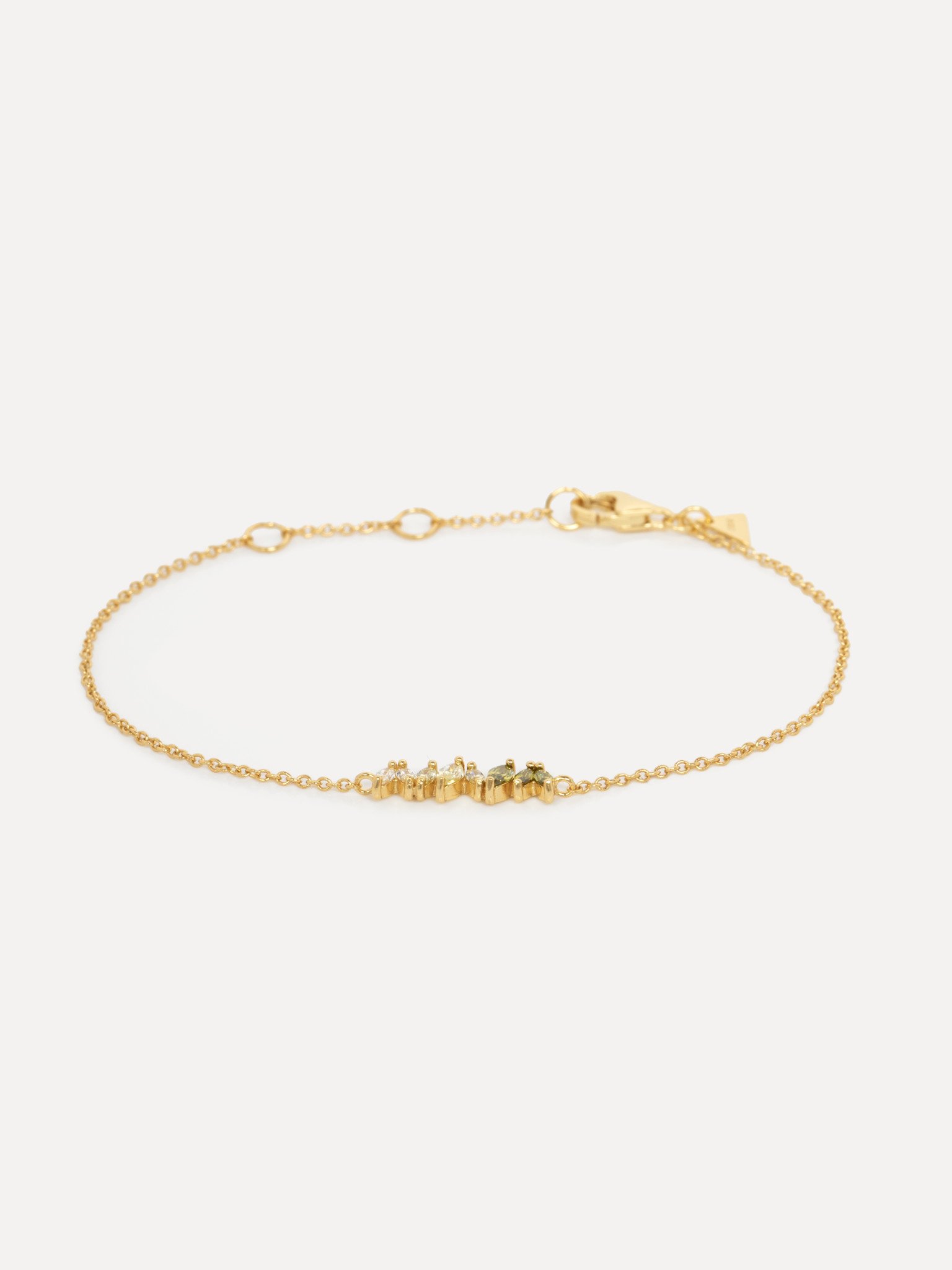 Les Soeurs Bracelet Harry Marquise 4. Elegant and sophisticated, this gold bracelet with marquise cut cubic zirconia ston...