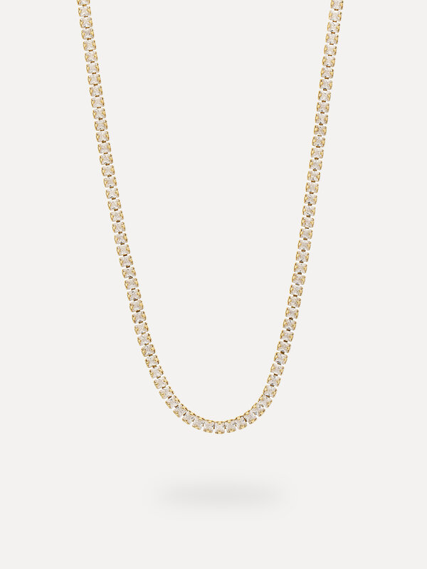 Les Soeurs Tennis Collier Novi 4. Créez votre propre déclaration unique avec ce collier de tennis. Trempé dans l'or 14k, ...