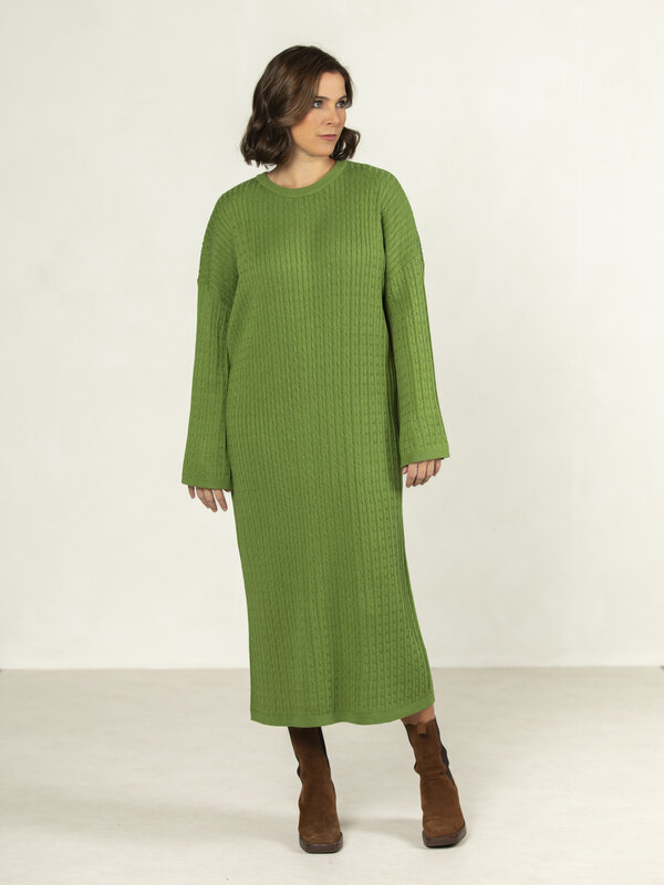 Les Soeurs Cable Knit Dress Ciara 1. The comfort of your favorite sweater in the form of a dress. This soft cable knit dr...