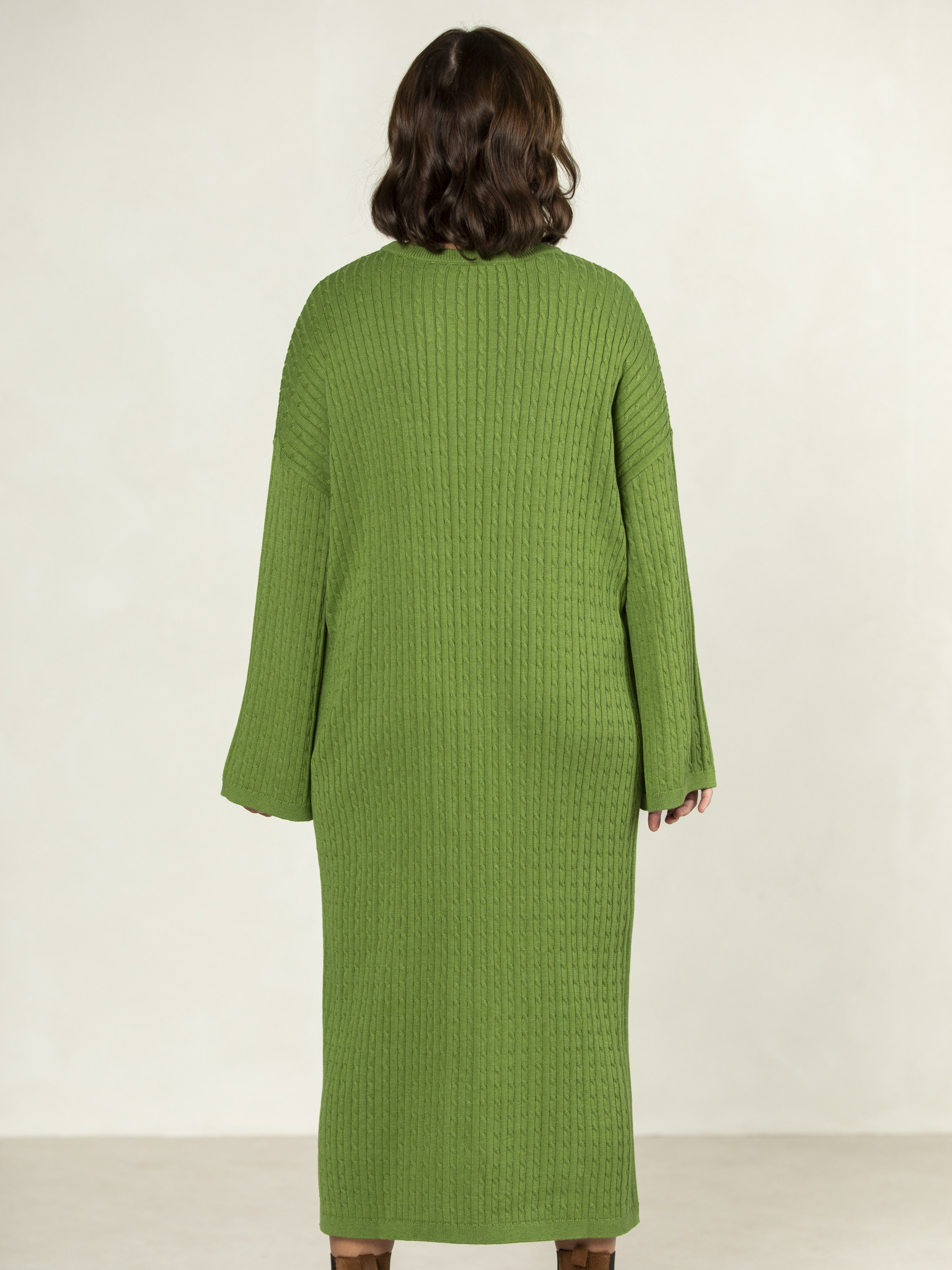 Les Soeurs Cable Knit Dress Ciara 5. The comfort of your favorite sweater in the form of a dress. This soft cable knit dr...