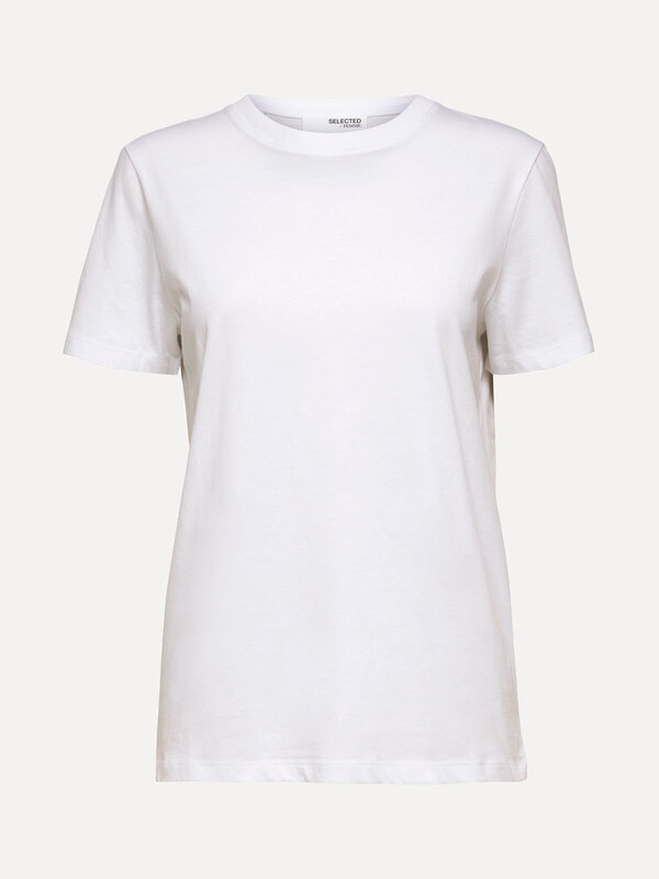 Selected Basic T-Shirt 1. Geef je basics dit seizoen een update met dit klassieke T-shirt. Gemaakt van zacht en ademend k...