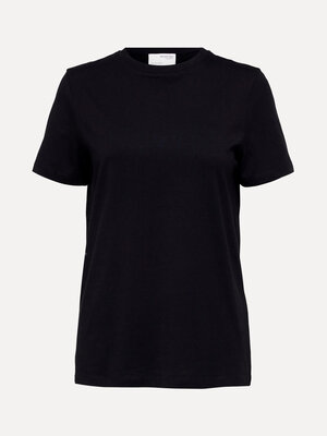 T-Shirt My essential. Black is always a good idea! Dit zwarte basic T-shirt combineert een tijdloze kleur met een ronde h...