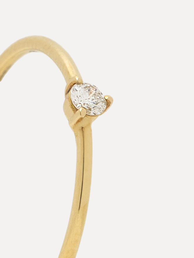 Les Soeurs 14K Bague Gaja Single Diamond 1. Cette élégante bague en or 14 carats ornée de diamants est fait à être portée...