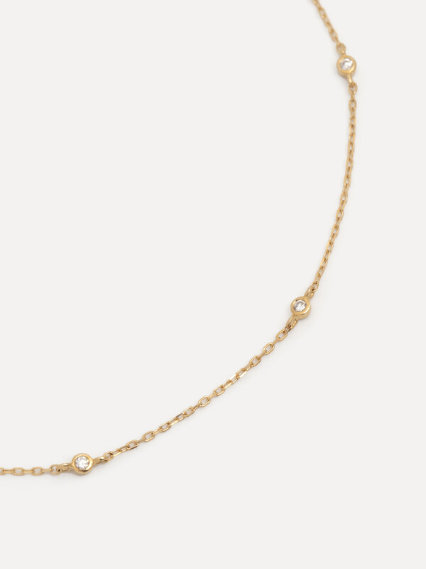 Les Soeurs 14K Bracelet Hess Triple Diamond 1. This beautiful 14k gold bracelet features three elegant diamonds to add a ...