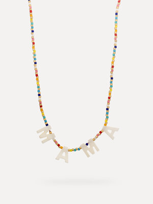 Collier Rori Mama. Les perles colorées et dorées font de ce collier une pièce vibrante et ludique qui peut être portée se...