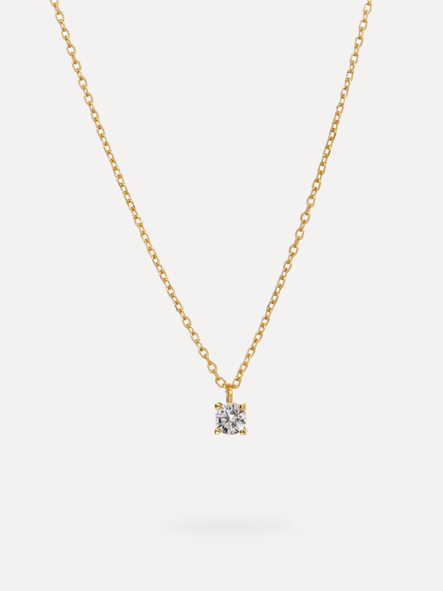 Ketting Romee Extra Fine Chain Strass Gold