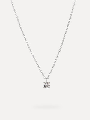 Necklace Romee Extra Fine Chain Strass. This stunning necklace with a dainty rhinestone is perfect for adding a luxurious...