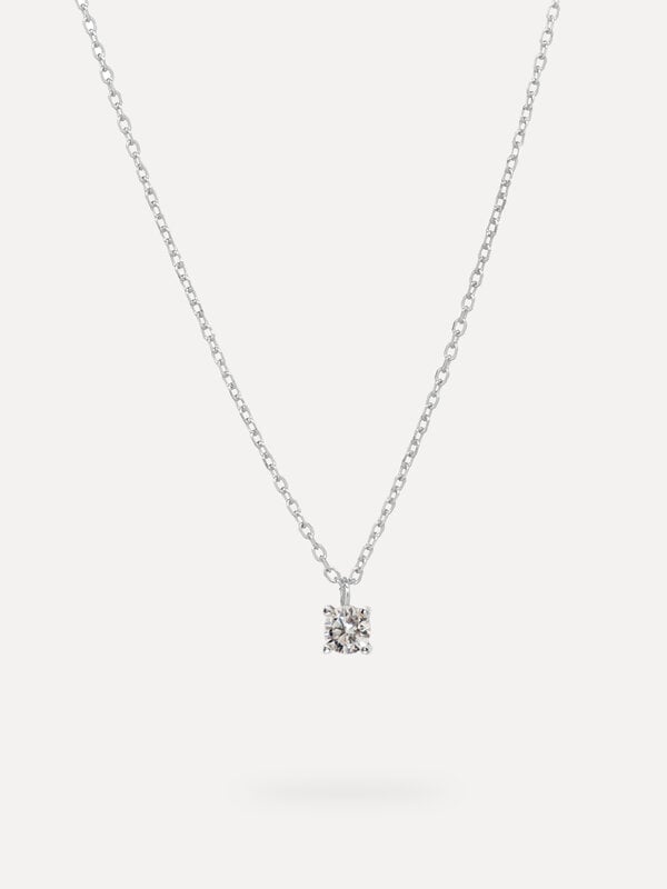 Les Soeurs Ketting Romee Extra Fine Chain Strass 1. Deze prachtige halsketting met een sierlijke strass is perfect voor h...