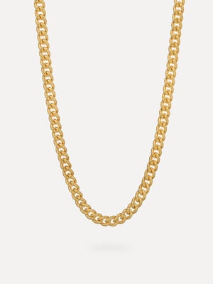 Collier Rana Curb Chain. Créez votre propre déclaration unique avec ce collier en forme de boucle. Fini avec des maillons...