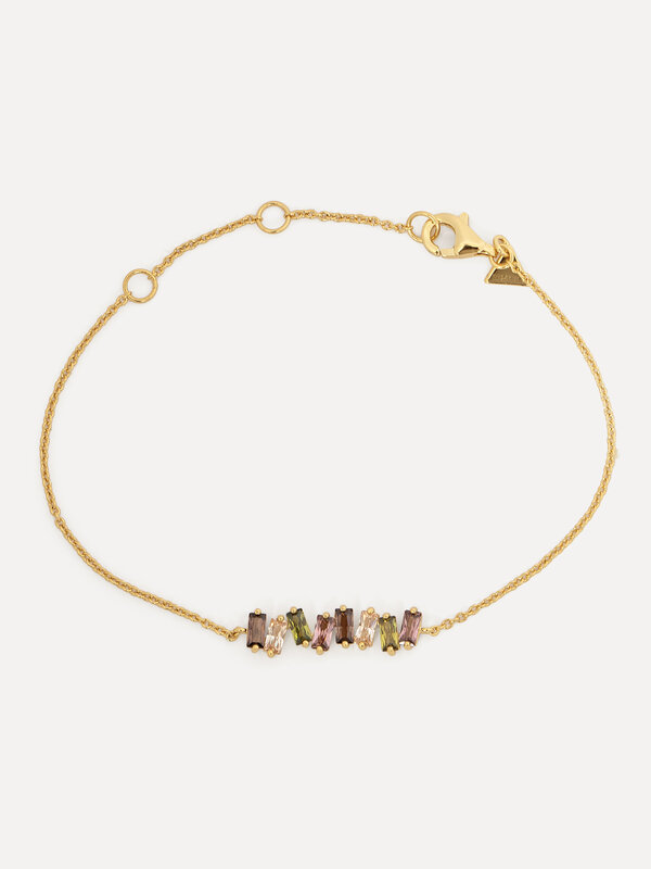 Les Soeurs Bracelet Harry Baguette 1. Cette magnifique bracelet avec des zircones cubiques est un accessoire intemporel p...