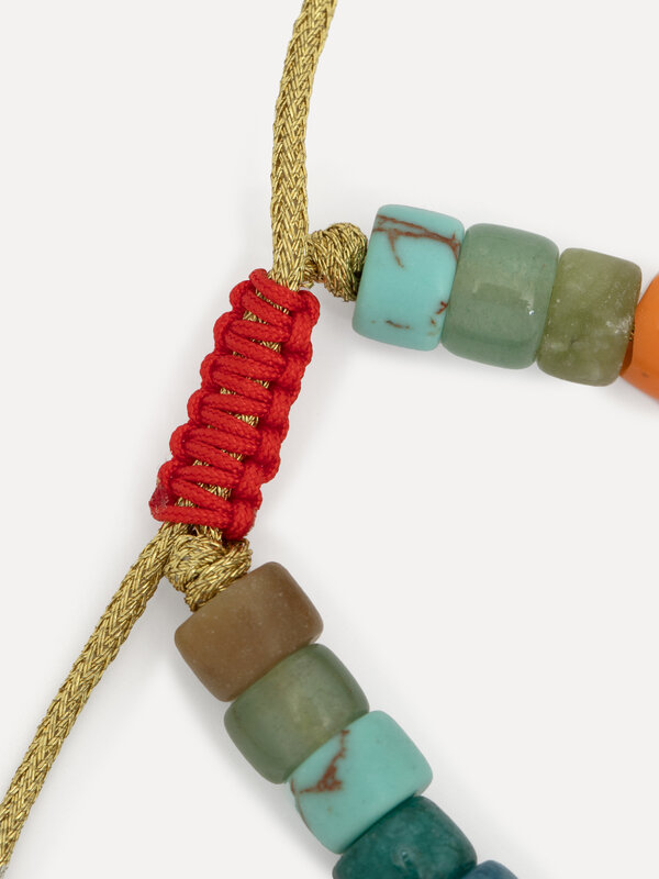 Les Soeurs Bracelet Fia Beads 5. Colorful beads make this bracelet a lively, playful piece that can be worn on its own or...