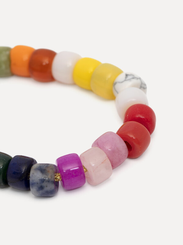 Les Soeurs Bracelet Fia Beads 4. Colorful beads make this bracelet a lively, playful piece that can be worn on its own or...