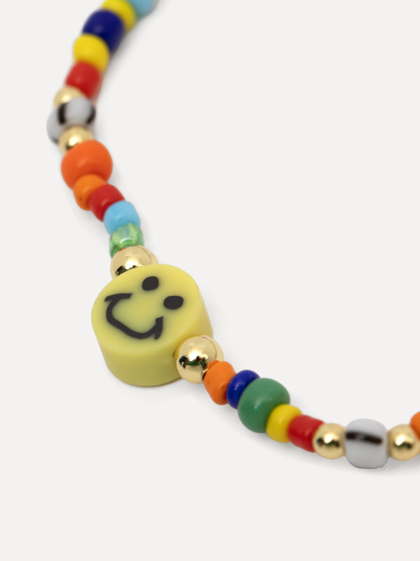 Les Soeurs Bracelet Elies Smiley 4. Colorful beads make this smiley bracelet a playful piece that can be worn on its own ...