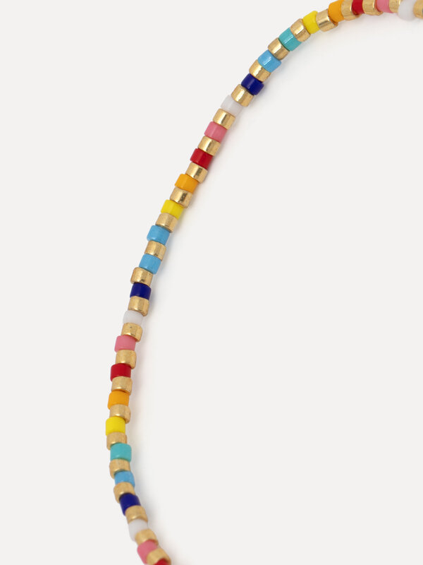 Les Soeurs Bracelet Feliz Love 3. Colorful and gold-colored beads make this bracelet a lively, playful piece that can be ...