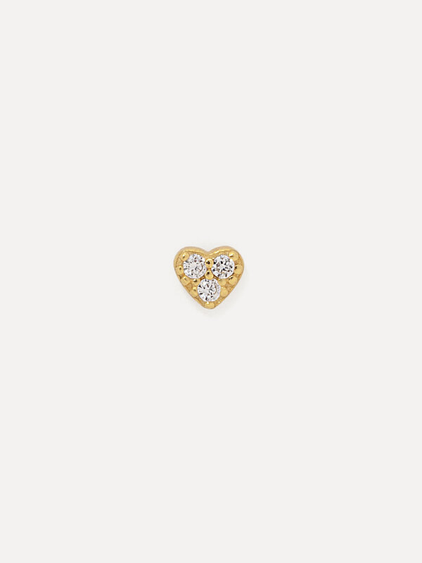 Les Soeurs Earring Jolie Heart Strass. A simple, fun heart-shaped earring for those wild moments when you just want to lo...
