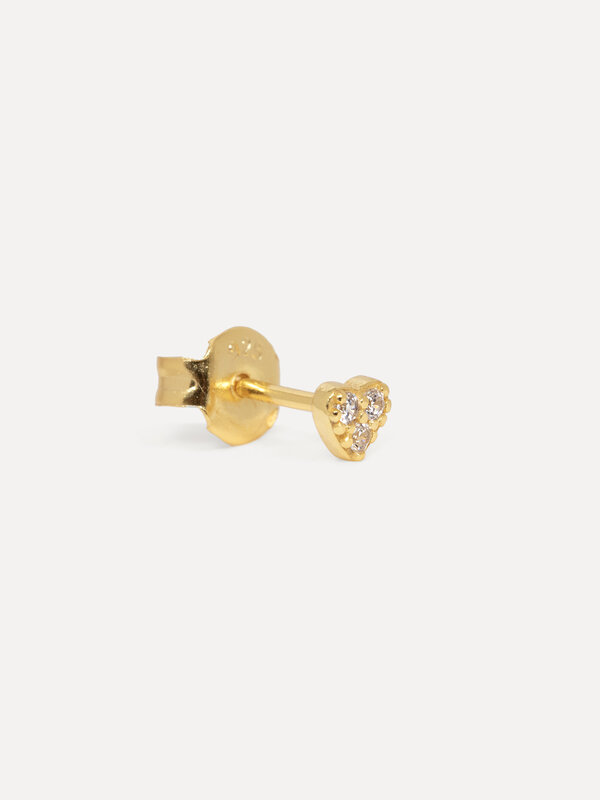 Les Soeurs Earring Jolie Heart Strass 4. A simple, fun heart-shaped earring for those wild moments when you just want to ...