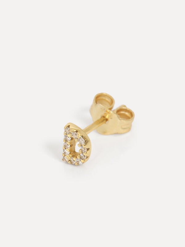 Les Soeurs Earring Jolie Initial Strass 1. The first letter of your name, your loved one, your child, a real must-have! T...