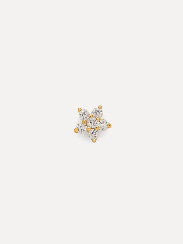 Les Soeurs Earring Jolie Flower Strass 4. These graceful earrings look timeless in a sparkling floral design. They accent...