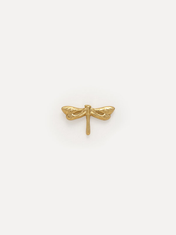 Les Soeurs Earring Jolie Dragonfly 1. An earring with a small dragonfly. The Dragonfly symbolizes a guide in times of cha...