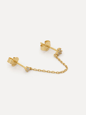 Lira Double Stud Chaîne. Ajoutez une touche de sophistication à votre tenue de tous les jours avec cette délicate chaîne ...