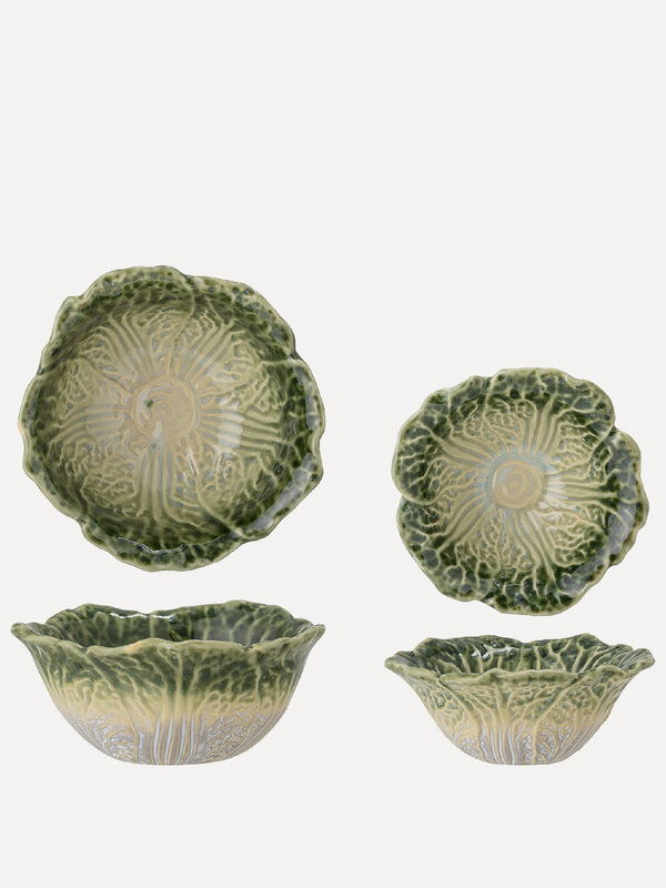 Bloomingville Set of 2 bowls Savanna 2. The Savanna Plate brings the garden to your table. It has an original leaf shape ...