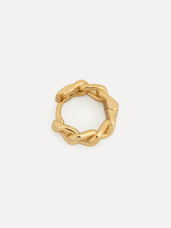 Les Soeurs Oorbel Jeanne Chain 4. Een leuk alternatief voor de klassieke ring, deze kettingring is voorzien van miniatuur...