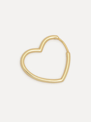 Earring Jenny Heart. Create perfectly imperfect jewelry looks with this heart-shaped earring. The playful evolution of a ...