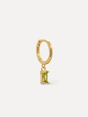 Earring Jeanne Hanging Baguette. These charming linear drop earrings with a finely cut zirconia gemstone are the most bea...