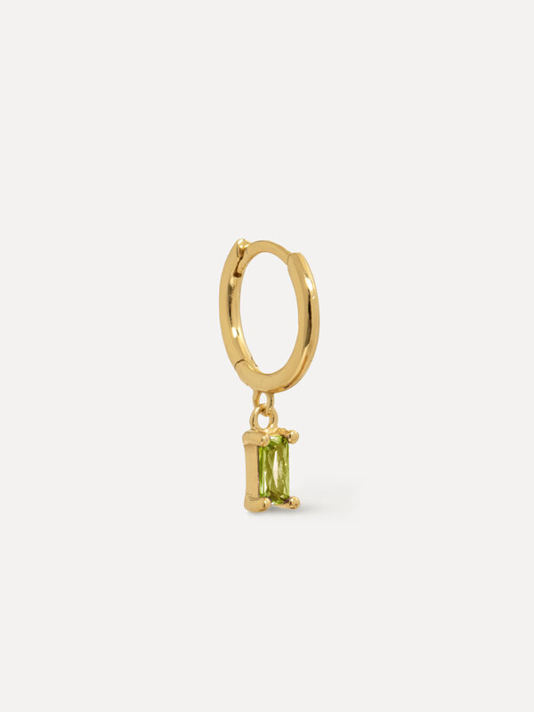 Les Soeurs Earring Jeanne Hanging Baguette 1. These charming linear drop earrings with a finely cut zirconia gemstone are...