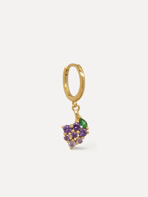 Earring Jeanne Grapes. Add sparkle to any outfit with this fruity grape earring. This earring is the perfect item to wear...
