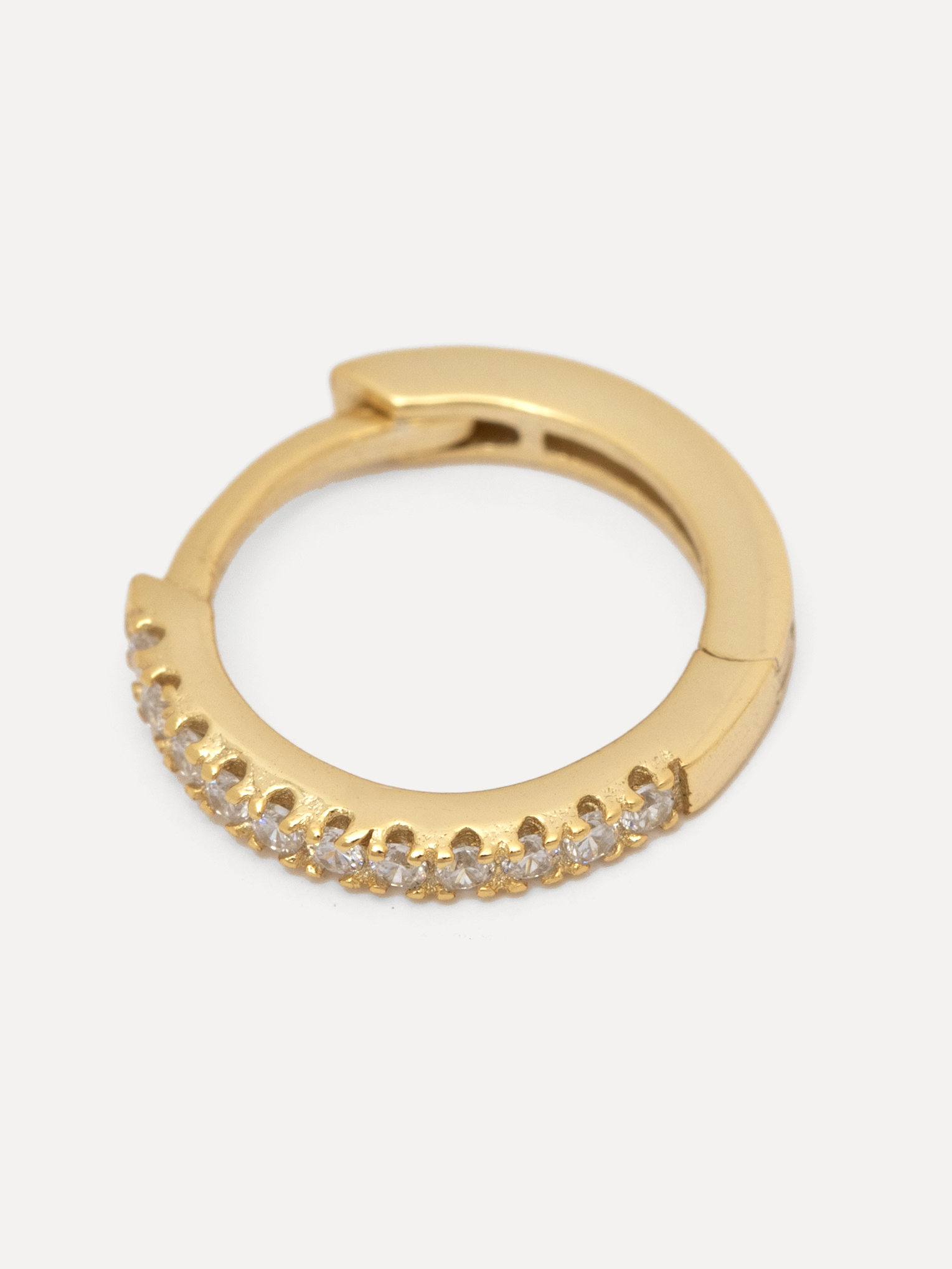 Les Soeurs Earring Jeanne Midi Rhinestones 4. An update to our classic Jeanne Strass style. These larger hoop earrings wi...