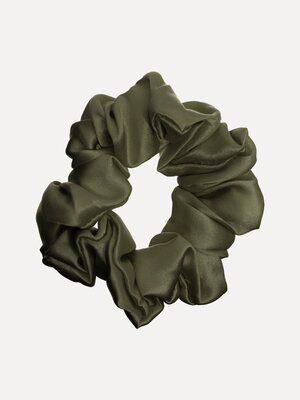 Silk Scrunchie. Silk scrunchies create an effortless look. This style is a larger version. The smooth material is soft, r...