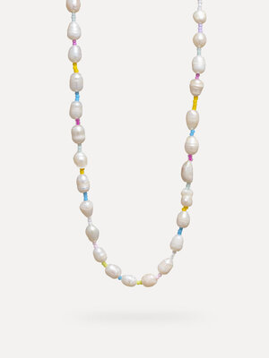 Collier Bea Perle. Le collier Bea capture l'essence de la mer, conçu avec des perles délicates et des perles de couleur p...