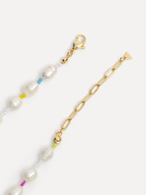 Les Soeurs Pearl necklace Bea 3. The Bea necklace captures the essence of the sea, designed with delicate pearls and past...