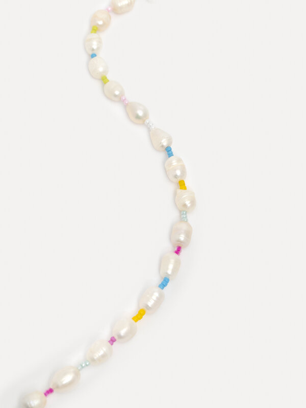 Les Soeurs Pearl necklace Bea 2. The Bea necklace captures the essence of the sea, designed with delicate pearls and past...