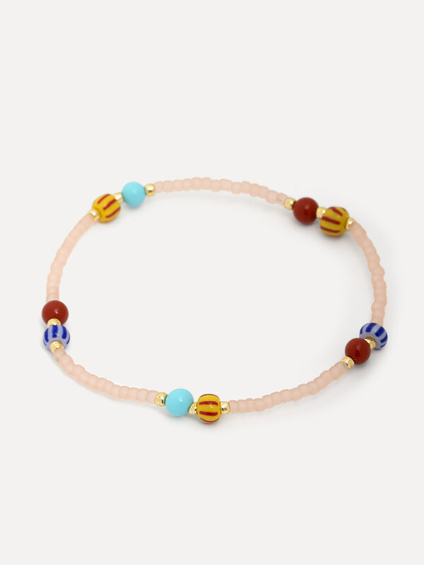 Les Soeurs Bead bracelet August 1. Add a touch of softness to your wrist with this bracelet. Specially designed in delica...