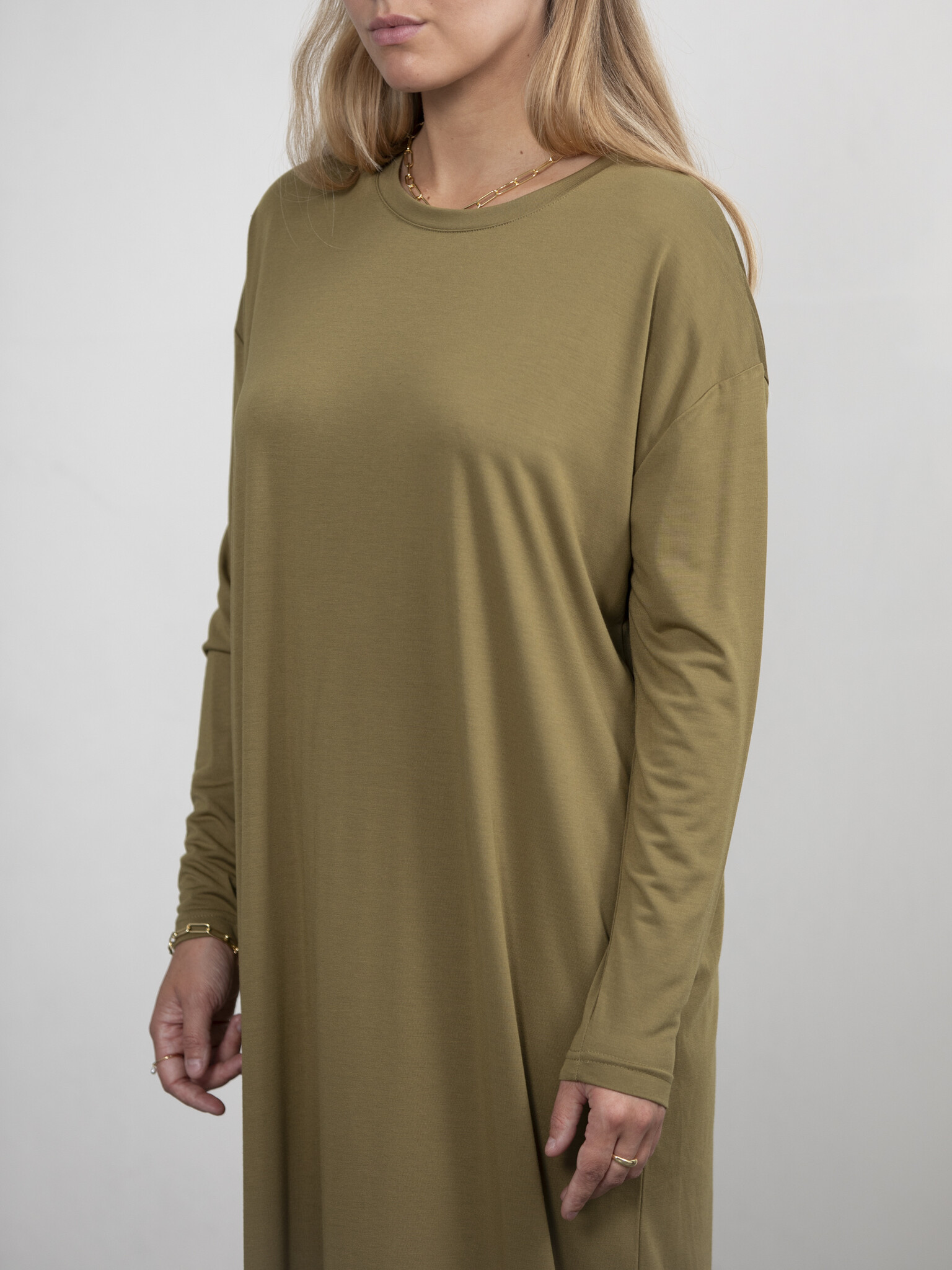 Les Soeurs Long Jersey Dress Anne Olive | Les Soeurs Les Soeurs Long Jersey Dress Anne Olive | Les Soeurs