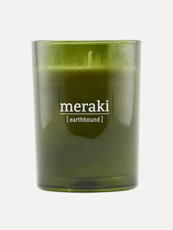 Meraki Scented Candle Earthbound 1. The Scandinavian Garden scented candle is made of soy wax and is a 100% natural produ...