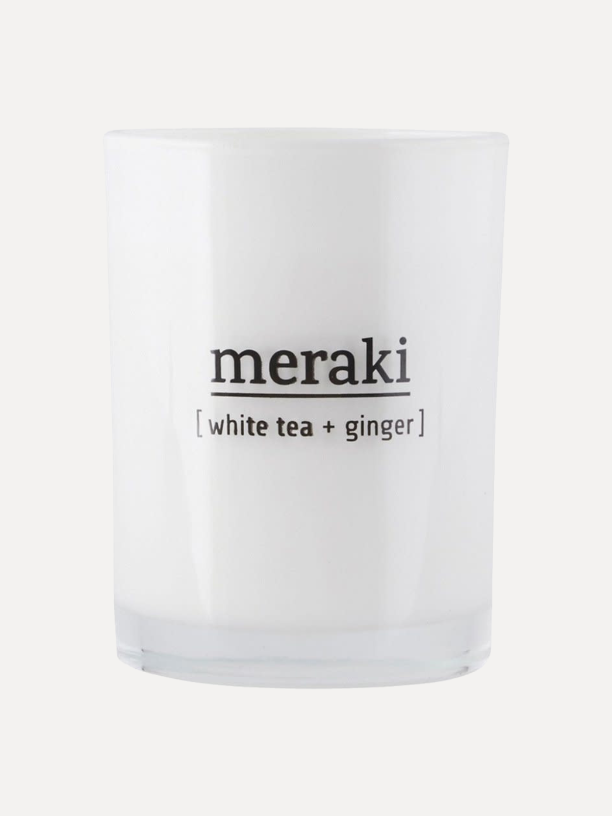 Meraki Scented Candle White Tea & Ginger Les Soeurs