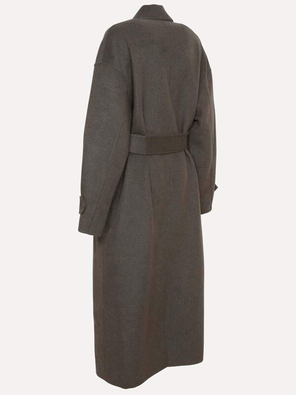 Les Soeurs Manteau long en laine Adan 8. Ce manteau intemporel présente des revers classiques avec des boutons qui lui do...