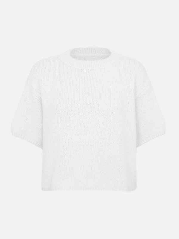 Le Marais Knitted jumper Dora 4. This casual knitted sweater with short sleeves is a must-have for your everyday outfits....