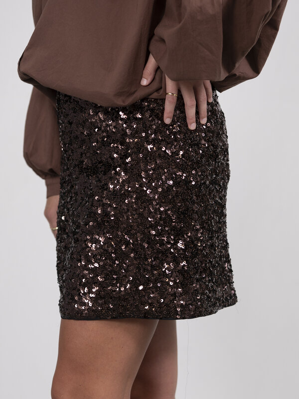 Selected Sequin mini skirt Mallie 4. This sequin mini skirt is your new plus one for special occasions. It’s covered in s...