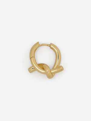 Earring Jazz Knot. The perfect huggie earring with a subtle knot detail to complete the look. Easy to style on its own or...