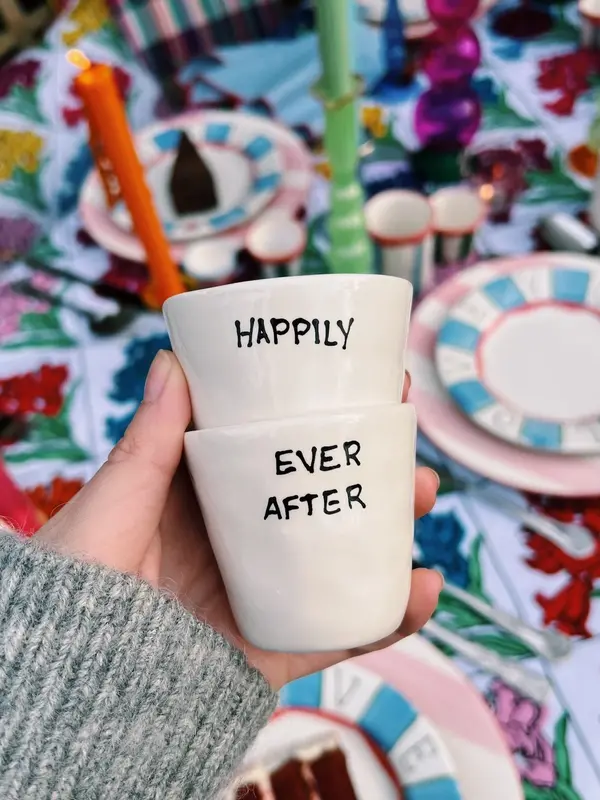 Anna + Nina Espresso Cup 4. A dose of happiness in every sip! This handcrafted cup is perfect for serving your favorite e...