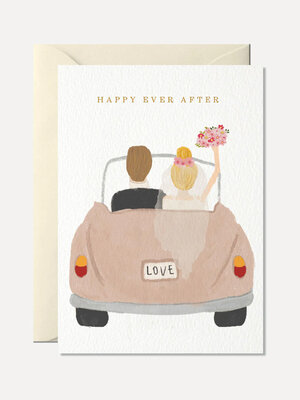 Carte de voeux Happy ever after. Cherchez-vous une carte de vœux affectueuse pour un mariage ? Alors, cette carte faite à...