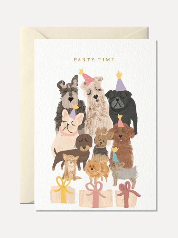 Nelly Castro Greeting card Party time 1. Looking for an original greeting card for your best friend who has a birthday co...