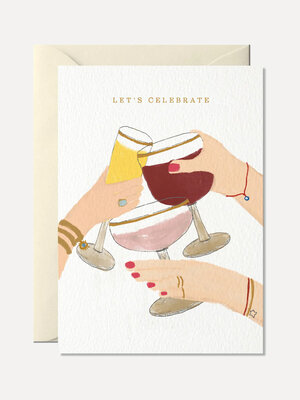 Greeting card Let's celebrate. This greeting card is just the thing for you if you want to celebrate a special occasion w...