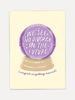 Carte de vœux Congrats on getting married. Faites rire vos amis le jour de leur mariage avec cette carte originale. L'ill...